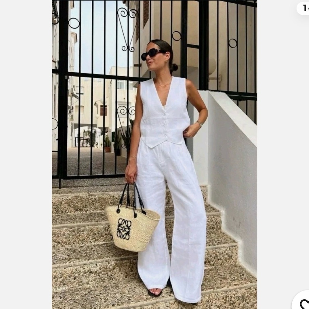 DISSH Linen Vest & Pant Set
